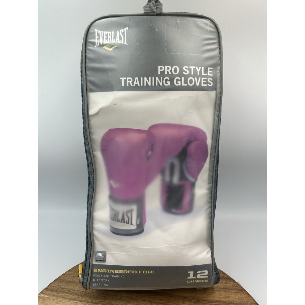 Everlast Pro Style Training Gloves Women's Boxing Gloves 12 Ounces Pink Athletic